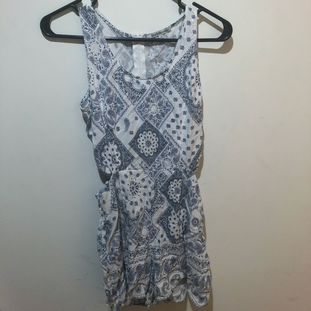 Pattern Romper Charlotte Russe with Side Slits